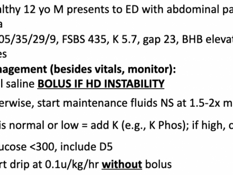 Pediatric DKA